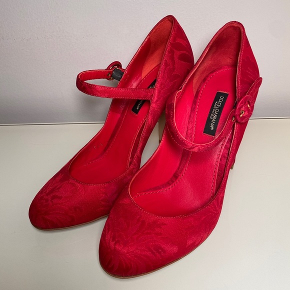 Authentic Dolce Gabbana Embroidered Pumps Suze 6/36 - Picture 3 of 9